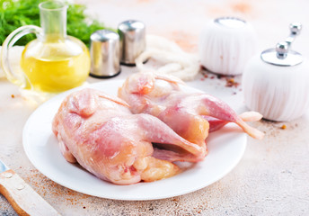 raw quail