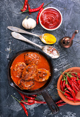 meat balls with sauce