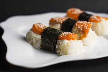 Sushi rolls Japanese food