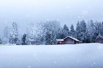 Fotobehang Peaceful Snowy Landscape © Tuomas