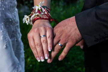 Bagues des mari&eacute;s