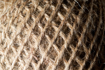 tangle of twine. ball of threads