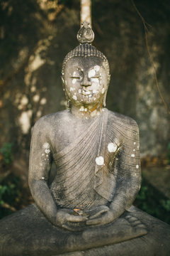 Stone Buddha in the nature.