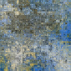 Blue mosaic, abstract background