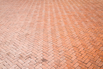 Red brick floor texture background