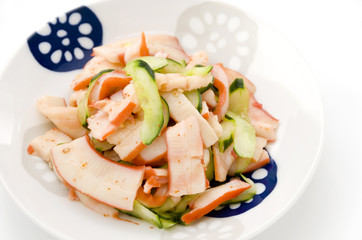 中華いかとキュウリの和え物