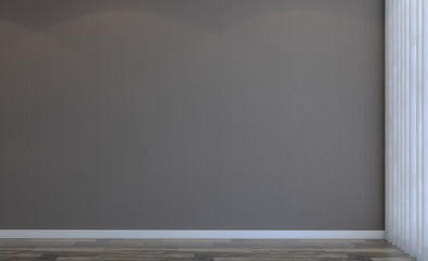 Blank room. 3D rendering.