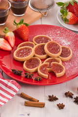 Strawberry tartlets. 