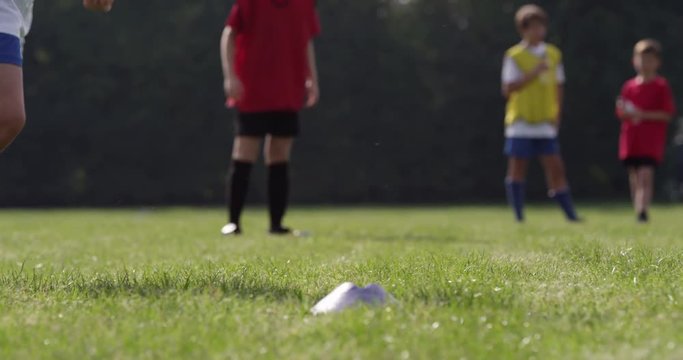 Group of boys in a soccer training. Shot on RED Epic.