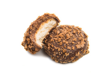 chocolate cookies isolated
