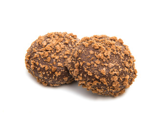 chocolate cookies isolated