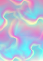 Fototapeta premium Holographic foil neon trend 80s abstract background