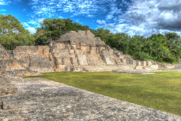 Edzna, eine archäologische Stätte der Maya mit der 