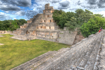 Fototapeta na wymiar Edzna, eine archäologische Stätte der Maya mit der 