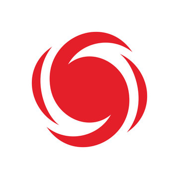 Hurricane alert icon, Nature Disaster alarm symbol