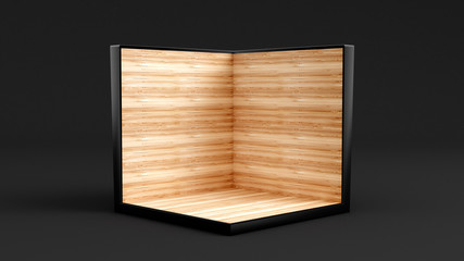 Packing background. 3d illustration, 3d rendering.
