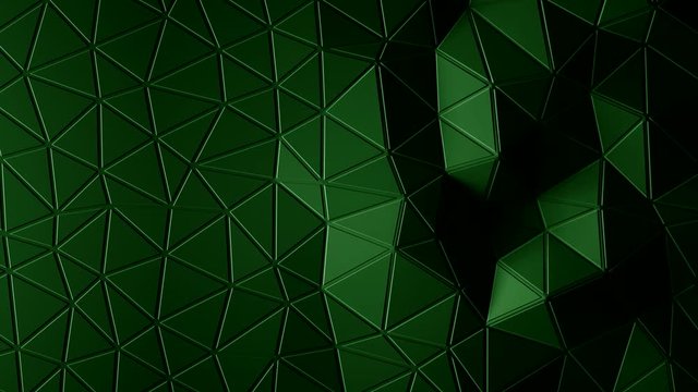 abstract triangular crystalline background animation. 4K