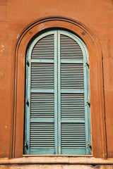 Old window in Rome, Italy