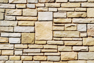 Stone wall of house