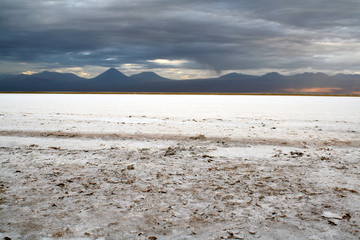 Salty desert, Atacama, Chile.