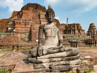 アユタヤ遺跡の像