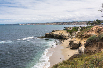 The coast along La Jolla, California
