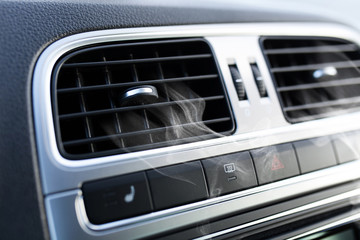 Air vents in a car