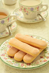 Ladyfingers and tea