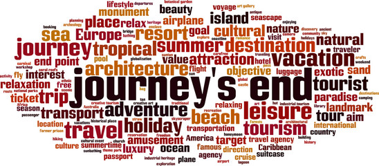 Journey's end word cloud