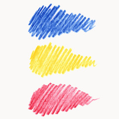 Watercolor pencil strokes