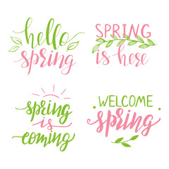 Set of quotes about spring