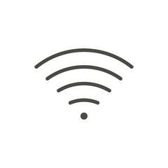 WiFi outline icon. Vector Wireless, line symbol