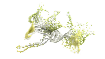 Beautiful abstract fractal background. 3d illustration, 3d rendering.