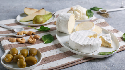 cheese on cutting board