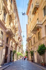 Keuken spatwand met foto Beautiful street with ancient buildings in the center of Milan, Italy © Olena Zn
