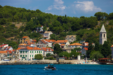 Small and beautiful croatian town Prvic Luka on Prvic Island