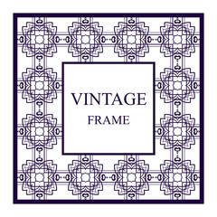 Vintage ornamental frame