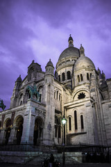 Fototapeta na wymiar Sacre Coeur Basilica at dawn, Paris