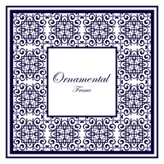 Vintage ornamental frame