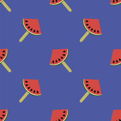 Fresh Slice of Watermelon Seamless Pattern