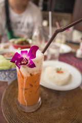 Traditional thai tea.