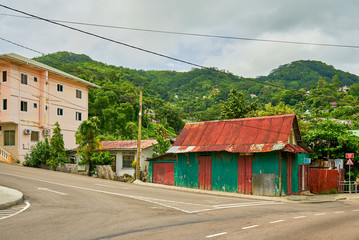 Streets of victoria, Mahe, Seychelles