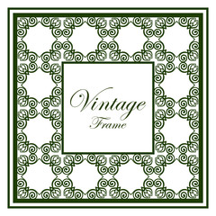 Vintage ornamental frame