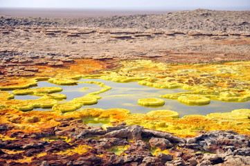 The astounding fumaroles of the volcano Dallol (Ethiopia)