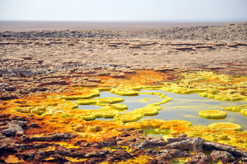The astounding fumaroles of the volcano Dallol (Ethiopia)