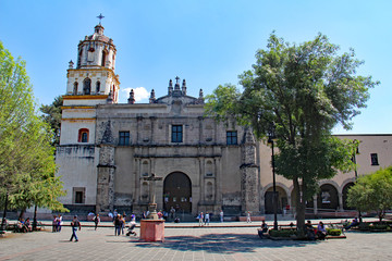 Iglesia de San Juan Bautista Coyoacan Mexico