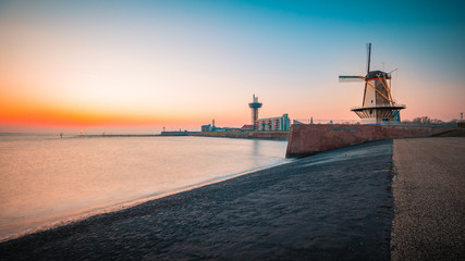 Fototapeta premium Vlissingen coastline sunset