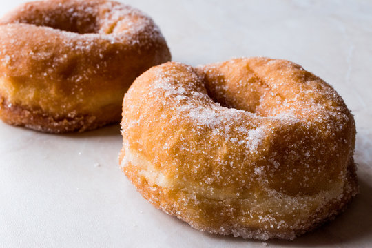 Homemade Sugared Donuts Ready to Eat