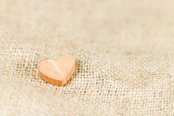 heart of wood in burlap