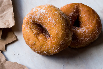 Homemade Sugared Donuts Ready to Eat